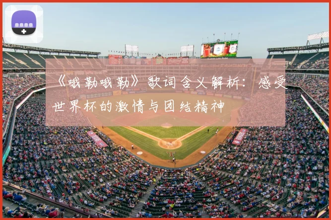 《哦勒哦勒》歌词含义解析：感受世界杯的激情与团结精神