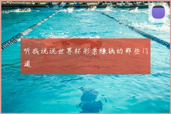 听我说说世界杯彩票赚钱的那些门道